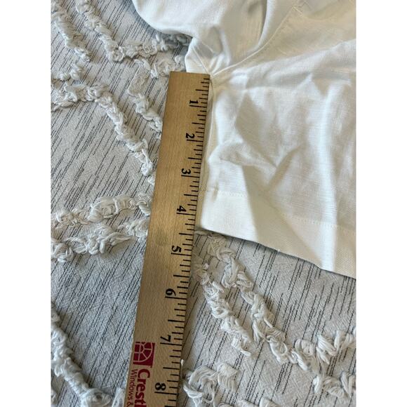 GAP Women's Maternity Linen-Cotton Shorts Size Medium Color New Off White - Picture 6 of 8